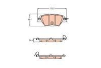 Bremžu uzliku kompl., Disku bremzes