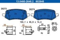 Bremžu uzliku kompl., Disku bremzes
