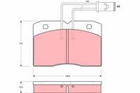 Bremžu uzliku kompl., Disku bremzes