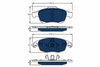 Bremžu uzliku kompl., Disku bremzes