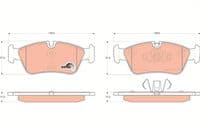Bremžu uzliku kompl., Disku bremzes