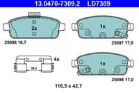 Bremžu uzliku kompl., Disku bremzes