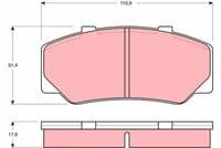 Bremžu uzliku kompl., Disku bremzes