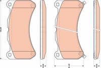 Bremžu uzliku kompl., Disku bremzes