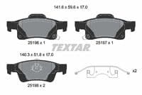 Bremžu uzliku kompl., Disku bremzes