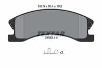 Bremžu uzliku kompl., Disku bremzes