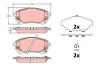 Bremžu uzliku kompl., Disku bremzes