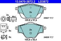 Bremžu uzliku kompl., Disku bremzes