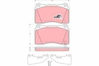 Bremžu uzliku kompl., Disku bremzes