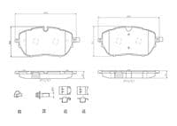 Bremžu uzliku kompl., Disku bremzes