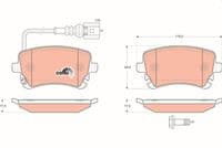 Bremžu uzliku kompl., Disku bremzes