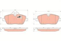 Bremžu uzliku kompl., Disku bremzes