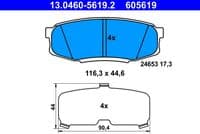 Bremžu uzliku kompl., Disku bremzes