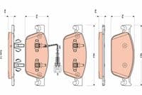Bremžu uzliku kompl., Disku bremzes