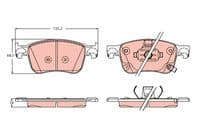 Bremžu uzliku kompl., Disku bremzes