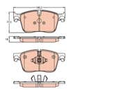 Bremžu uzliku kompl., Disku bremzes