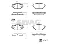 Bremžu uzliku kompl., Disku bremzes