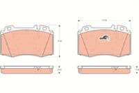 Bremžu uzliku kompl., Disku bremzes