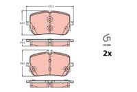 Bremžu uzliku kompl., Disku bremzes