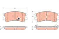 Bremžu uzliku kompl., Disku bremzes