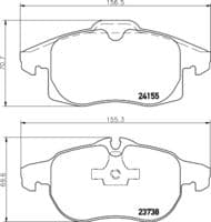 Bremžu uzliku kompl., Disku bremzes
