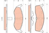 Bremžu uzliku kompl., Disku bremzes