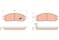 Bremžu uzliku kompl., Disku bremzes