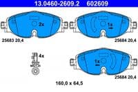 Bremžu uzliku kompl., Disku bremzes
