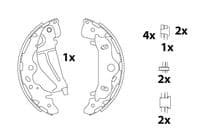 Bremžu loku komplekts