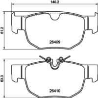 Bremžu uzliku kompl., Disku bremzes