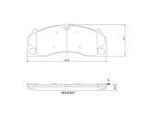 Bremžu uzliku kompl., Disku bremzes