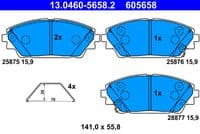 Bremžu uzliku kompl., Disku bremzes