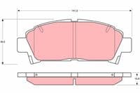 Bremžu uzliku kompl., Disku bremzes