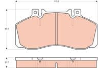 Bremžu uzliku kompl., Disku bremzes