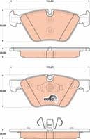 Bremžu uzliku kompl., Disku bremzes