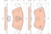 Bremžu uzliku kompl., Disku bremzes