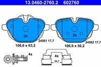 Bremžu uzliku kompl., Disku bremzes