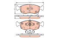 Bremžu uzliku kompl., Disku bremzes