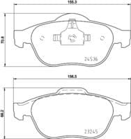 Bremžu uzliku kompl., Disku bremzes