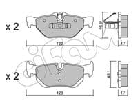 Bremžu uzliku kompl., Disku bremzes