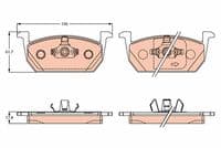 Bremžu uzliku kompl., Disku bremzes