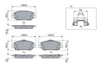 Bremžu uzliku kompl., Disku bremzes