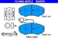 Bremžu uzliku kompl., Disku bremzes