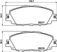 Bremžu uzliku kompl., Disku bremzes