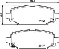 Bremžu uzliku kompl., Disku bremzes