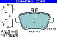 Bremžu uzliku kompl., Disku bremzes