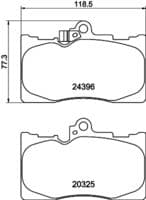 Bremžu uzliku kompl., Disku bremzes