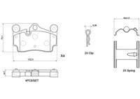 Bremžu uzliku kompl., Disku bremzes