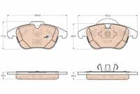 Bremžu uzliku kompl., Disku bremzes