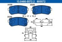 Bremžu uzliku kompl., Disku bremzes